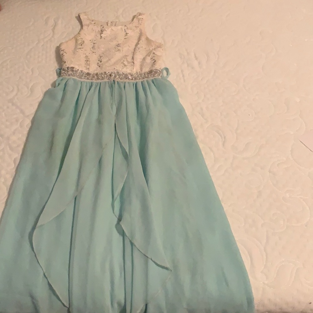 Teal bring dress